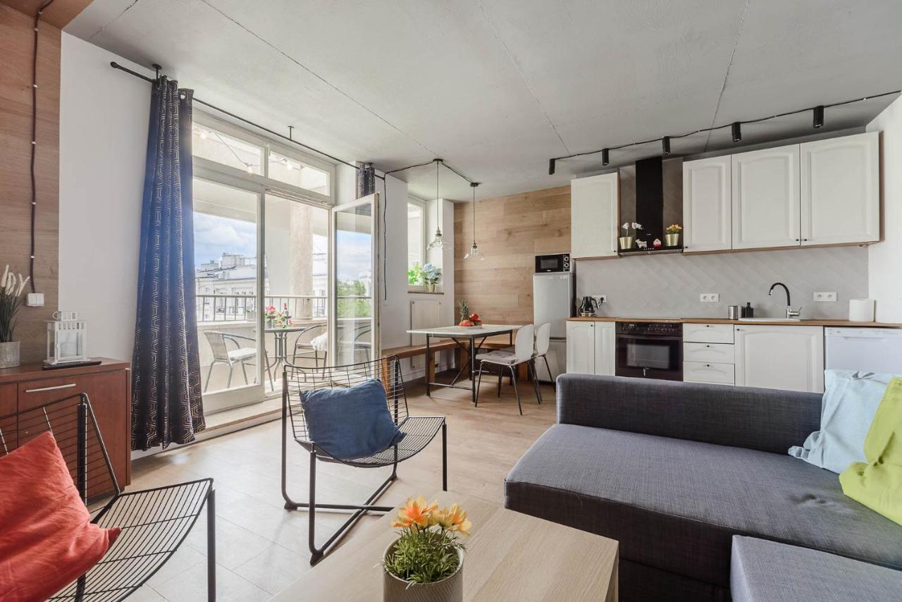 Stylish Apartment In The City Center Of วอร์ซอ ภายนอก รูปภาพ
